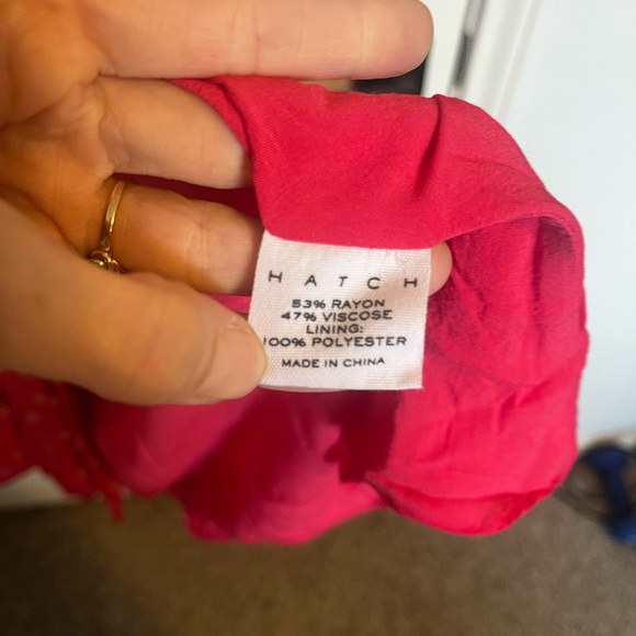 HATCH Myra Long Sleeve Maxi Dress Azalea Canterbury Deep Pink Size 3/ Large - Picture 6 of 8